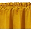 NICETOWN Blackout Window Treatment Pole Pocket Kitchen Tier Curtains- Tailored Scalloped Valance/Swags for Living Room (One Pair, 36 Wide by 63-inches Long Each Panel, Grey)(Velvet Gold)