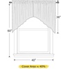 NICETOWN Blackout Window Treatment Pole Pocket Kitchen Tier Curtains- Tailored Scalloped Valance/Swags for Living Room (One Pair, 36 Wide by 63-inches Long Each Panel, Grey)(Cappuccino)