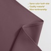 NICETOWN Blackout Window Treatment Pole Pocket Kitchen Tier Curtains- Tailored Scalloped Valance/Swags for Living Room (One Pair, 36 Wide by 63-inches Long Each Panel, Grey)(Dry Rose)