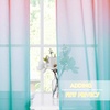 NICETOWN Colorful Curtains, Rainbow Ombre Sheer Curtains for Bedroom Girls Room Decor Ombre Pattern Window Short Sheer Curtains for Girly Nursery Kids Daughter Room (55 x 63 Inch Length, Set of 2)(Pink & Blue)
