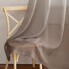 NICETOWN Colorful Curtains, Rainbow Ombre Sheer Curtains for Bedroom Girls Room Decor Ombre Pattern Window Short Sheer Curtains for Girly Nursery Kids Daughter Room (55 x 63 Inch Length, Set of 2)(Taupe| Waterproof)