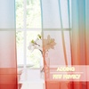 NICETOWN Colorful Curtains, Rainbow Ombre Sheer Curtains for Bedroom Girls Room Decor Ombre Pattern Window Short Sheer Curtains for Girly Nursery Kids Daughter Room (55 x 63 Inch Length, Set of 2)(Blue & Orange)