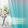 NICETOWN Colorful Curtains, Rainbow Ombre Sheer Curtains for Bedroom Girls Room Decor Ombre Pattern Window Short Sheer Curtains for Girly Nursery Kids Daughter Room (55 x 63 Inch Length, Set of 2)(Pink & Blue)