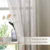 NICETOWN Colorful Curtains, Rainbow Ombre Sheer Curtains for Bedroom Girls Room Decor Ombre Pattern Window Short Sheer Curtains for Girly Nursery Kids Daughter Room (55 x 63 Inch Length, Set of 2)(Taupe)