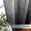 NICETOWN Colorful Curtains, Rainbow Ombre Sheer Curtains for Bedroom Girls Room Decor Ombre Pattern Window Short Sheer Curtains for Girly Nursery Kids Daughter Room (55 x 63 Inch Length, Set of 2)(Black)