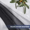 NICETOWN Colorful Curtains, Rainbow Ombre Sheer Curtains for Bedroom Girls Room Decor Ombre Pattern Window Short Sheer Curtains for Girly Nursery Kids Daughter Room (55 x 63 Inch Length, Set of 2)(Black)