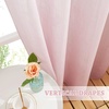 NICETOWN Colorful Curtains, Rainbow Ombre Sheer Curtains for Bedroom Girls Room Decor Ombre Pattern Window Short Sheer Curtains for Girly Nursery Kids Daughter Room (55 x 63 Inch Length, Set of 2)(Pink)