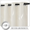 NICETOWN Grey Blackout Striped Pattern Curtains for Living Room, 52 x 84(1 – Beige)