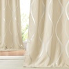 NICETOWN Grey Blackout Striped Pattern Curtains for Living Room, 52 x 84(1 – Biscotti Beige)