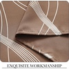 NICETOWN Grey Blackout Striped Pattern Curtains for Living Room, 52 x 84(1 – Cappuccino)