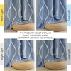 NICETOWN Grey Blackout Striped Pattern Curtains for Living Room, 52 x 84(1 – Dusty Blue)