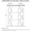 NICETOWN Grey Blackout Striped Pattern Curtains for Living Room, 52 x 84(1 – Dusty Blue)