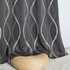NICETOWN Grey Blackout Striped Pattern Curtains for Living Room, 52 x 84(1 – Grey)
