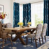 NICETOWN Grey Blackout Striped Pattern Curtains for Living Room, 52 x 84(1 – Moroccan Blue)