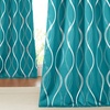 NICETOWN Grey Blackout Striped Pattern Curtains for Living Room, 52 x 84(1 – Peacock Teal)