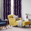 NICETOWN Grey Blackout Striped Pattern Curtains for Living Room, 52 x 84(1 – Royal Purple)