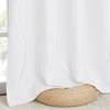 NICETOWN Grey Blackout Striped Pattern Curtains for Living Room, 52 x 84(1 – White)