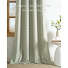 NICETOWN Grey Blackout Striped Pattern Curtains for Living Room, 52 x 84(100% Blackout – Gold Foil Leaf)