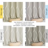 NICETOWN Grey Blackout Striped Pattern Curtains for Living Room, 52 x 84(1-natural)