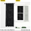 NICETOWN Grey Blackout Striped Pattern Curtains for Living Room, 52 x 84(2 – Black)