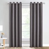 NICETOWN Grey Blackout Striped Pattern Curtains for Living Room, 52 x 84(4 – Grey)