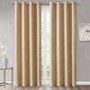 NICETOWN Grey Blackout Striped Pattern Curtains for Living Room, 52 x 84(Biscotti Beige)