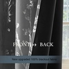 NICETOWN Grey Blackout Striped Pattern Curtains for Living Room, 52 x 84(Branch-100% Blackout Silver Grey)