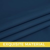 NICETOWN Grey Light Blocking Curtains 96 Inches Long 2 Panels for Living Room, Bedroom, Office Thermal Insulated Blackout Drapes Solid Grommet Noise Reducing Window Curtains, W40(Morrocan Blue)
