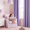 NICETOWN Grey Light Blocking Curtains 96 Inches Long 2 Panels for Living Room, Bedroom, Office Thermal Insulated Blackout Drapes Solid Grommet Noise Reducing Window Curtains, W40(Lavender Purple)