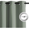 NICETOWN Grey Light Blocking Curtains 96 Inches Long 2 Panels for Living Room, Bedroom, Office Thermal Insulated Blackout Drapes Solid Grommet Noise Reducing Window Curtains, W40(Sage Green)