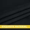 NICETOWN Grey Light Blocking Curtains 96 Inches Long 2 Panels for Living Room, Bedroom, Office Thermal Insulated Blackout Drapes Solid Grommet Noise Reducing Window Curtains, W40(Black)
