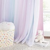 NICETOWN Kids Boys Blackout Curtains, Double-Deck Sheer Panel & Star Drapes for Living Room, Window Treatments with Tie Backs (Blue, 1 Pair, W52 x L95)(Purple & Blue & Pink)