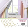 NICETOWN Kids Boys Blackout Curtains, Double-Deck Sheer Panel & Star Drapes for Living Room, Window Treatments with Tie Backs (Blue, 1 Pair, W52 x L95)(Rainbow-1)
