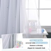 NICETOWN Kids Boys Blackout Curtains, Double-Deck Sheer Panel & Star Drapes for Living Room, Window Treatments with Tie Backs (Blue, 1 Pair, W52 x L95)(White)