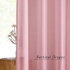 NICETOWN Patio Door Sheer Curtains 96 inch Length, Ring Top Voile Textured Airy Sheer Curtains and Drapes Elegant for Bedroom/Living Room Home Decor, Beige, 54 inch Wide, 2 Panels(Pink)