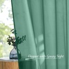 NICETOWN Patio Door Sheer Curtains 96 inch Length, Ring Top Voile Textured Airy Sheer Curtains and Drapes Elegant for Bedroom/Living Room Home Decor, Beige, 54 inch Wide, 2 Panels(Sante Green)