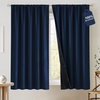 NICETOWN 100% Black Out Curtains 84 Inch Long, W52xL84, 2 Panels(Navy Blue)