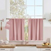 NICETOWN 100% Black Out Curtains 84 Inch Long, W52xL84, 2 Panels(Pink)