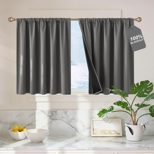 NICETOWN 100% Black Out Curtains 84 Inch Long, W52xL84, 2 Panels(Grey)