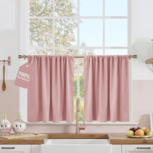 NICETOWN 100% Black Out Curtains 84 Inch Long, W52xL84, 2 Panels(Pink)