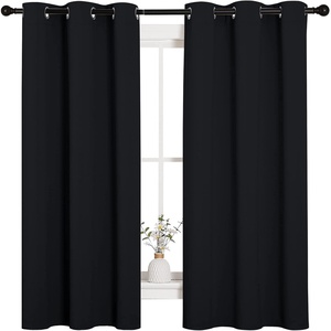 NICETOWN Black Blackout Curtains for Bedroom 42″ Wide x 63″ Long 2 Panels