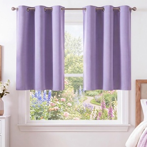 NICETOWN Grey Light Blocking Curtains 96 Inches Long 2 Panels for Living Room, Bedroom, Office Thermal Insulated Blackout Drapes Solid Grommet Noise Reducing Window Curtains, W40(Lavender Purple)