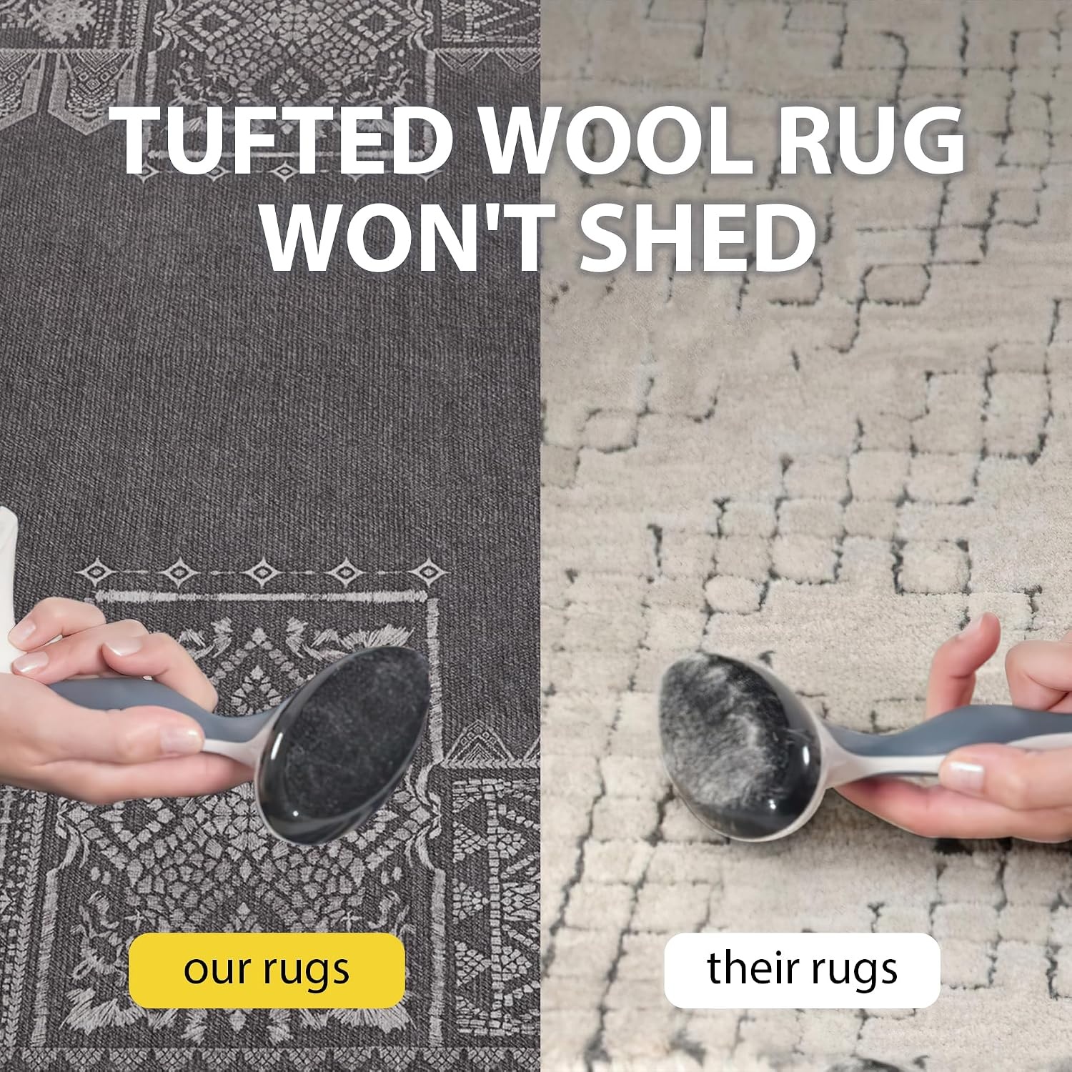 image:imageNICETOWN 8x10 UltraThin Brown Oriental Rug for Bedroom Tumble Washable Area Rugs 8x10 Boho NonSlip Vintage Living Room Rugs Oriental Carpet Entrance for Kitchen Laundry Bathroom BedroomDark Grey