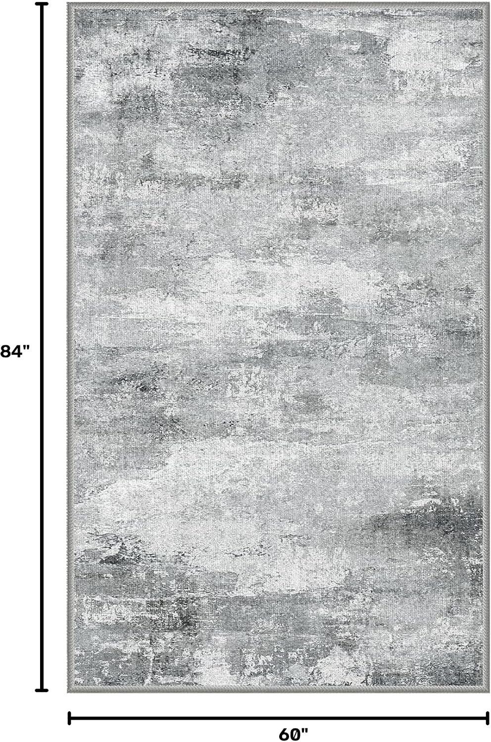 image:imageNICETOWN 8x10 UltraThin Brown Oriental Rug for Bedroom Tumble Washable Area Rugs 8x10 Boho NonSlip Vintage Living Room Rugs Oriental Carpet Entrance for Kitchen Laundry Bathroom BedroomSandy Grey