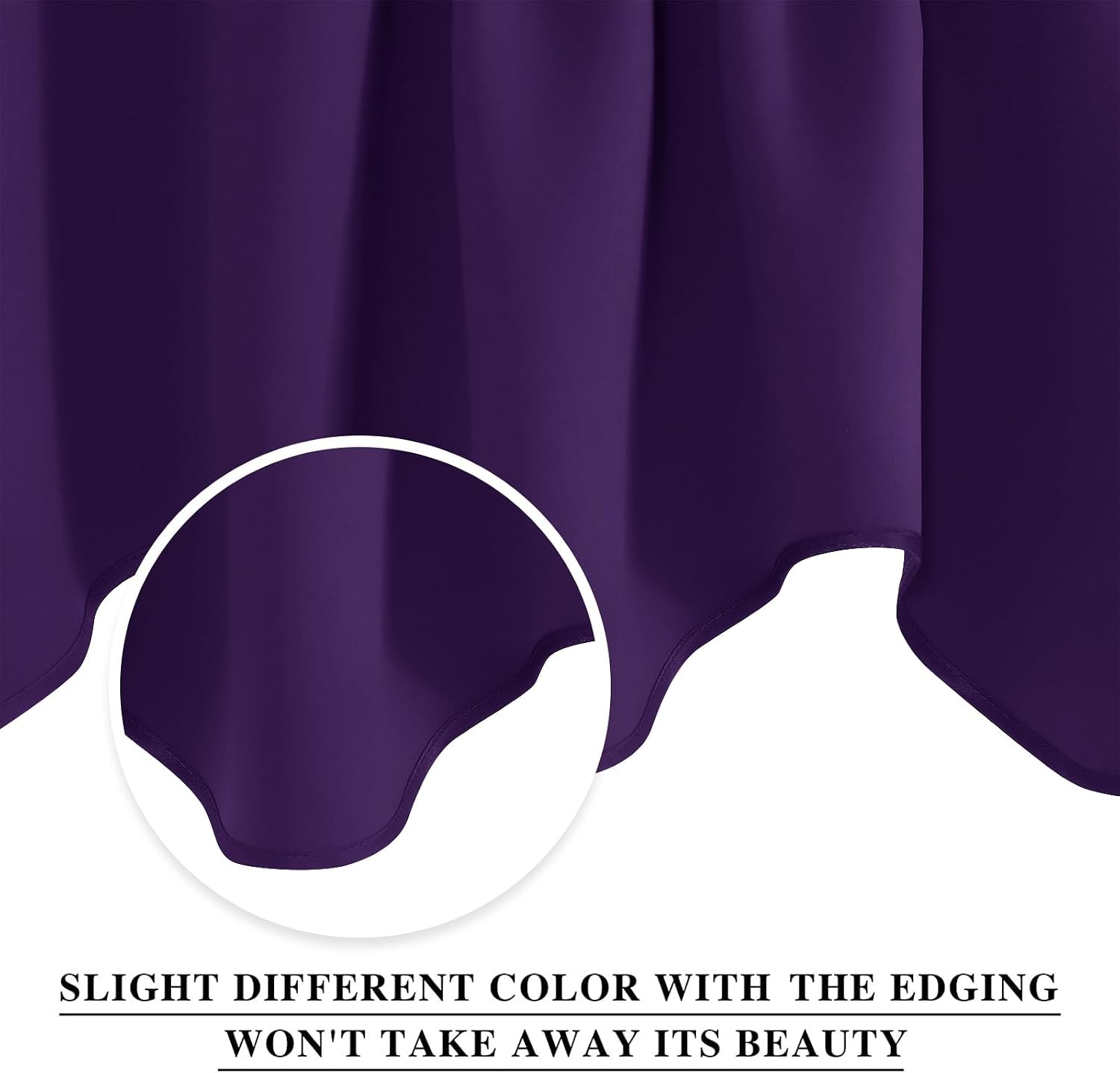 image:imageNICETOWN Blackout Floral Kitchen Valances for Windows 52 x 18 Inch LengthRoyal Purple