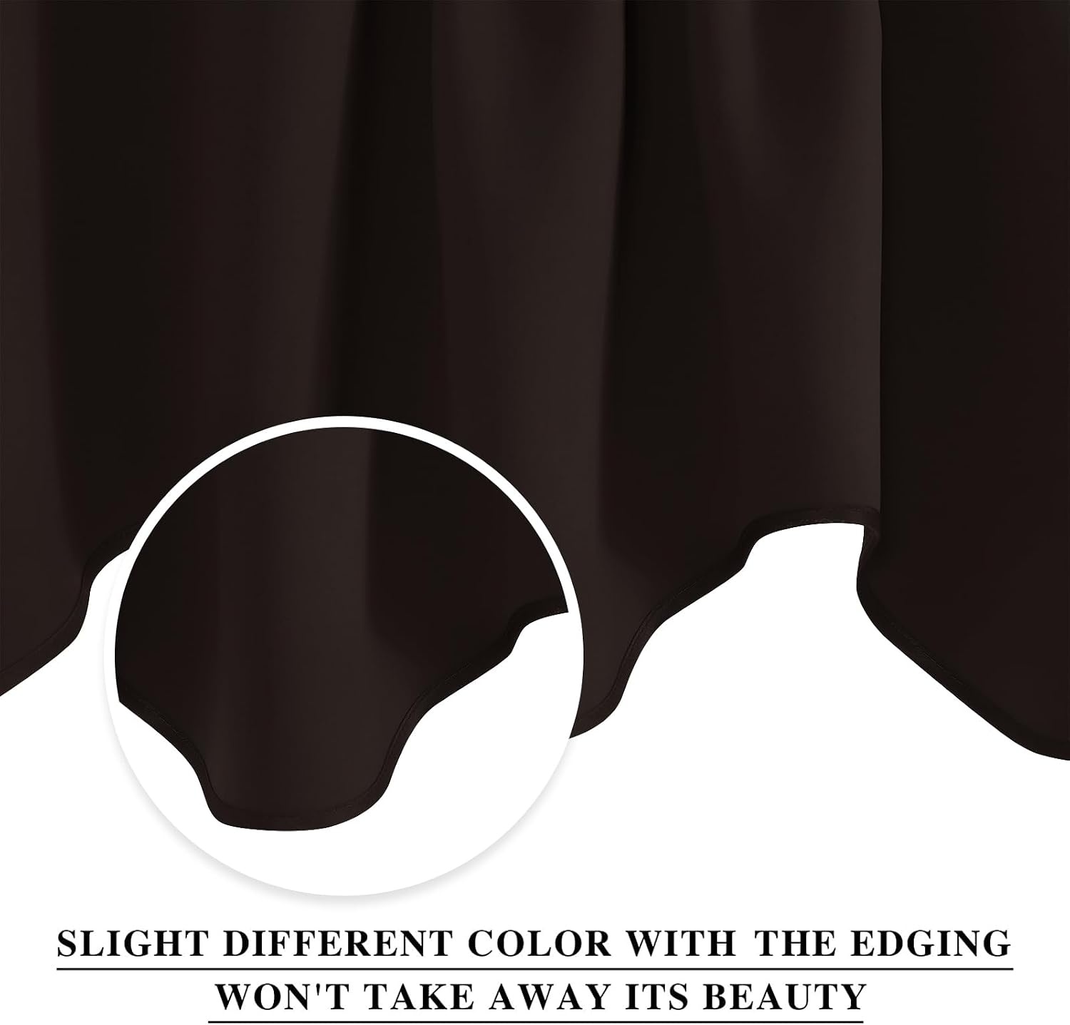 image:imageNICETOWN Blackout Floral Kitchen Valances for Windows 52 x 18 Inch LengthToffee Brown
