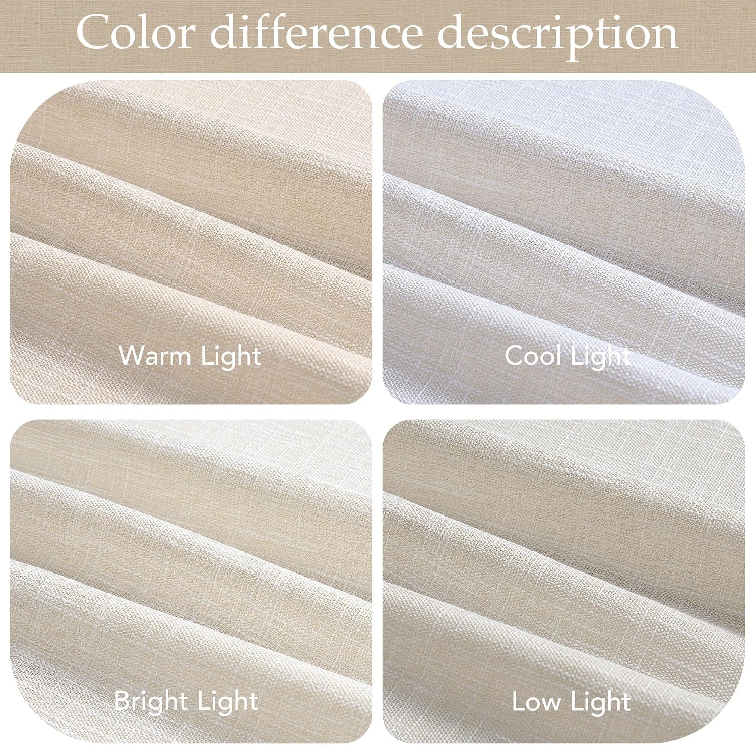 image:imageNICETOWN Floral Linen Curtains 84 inches Long Pink Pattern Printed for Girls Bedroom Nursery Boho Farmhouse Window Sheer Curtain Drapes Aesthetic Light Filtering Privacy 2 Panel Sets 55 WFog Grey