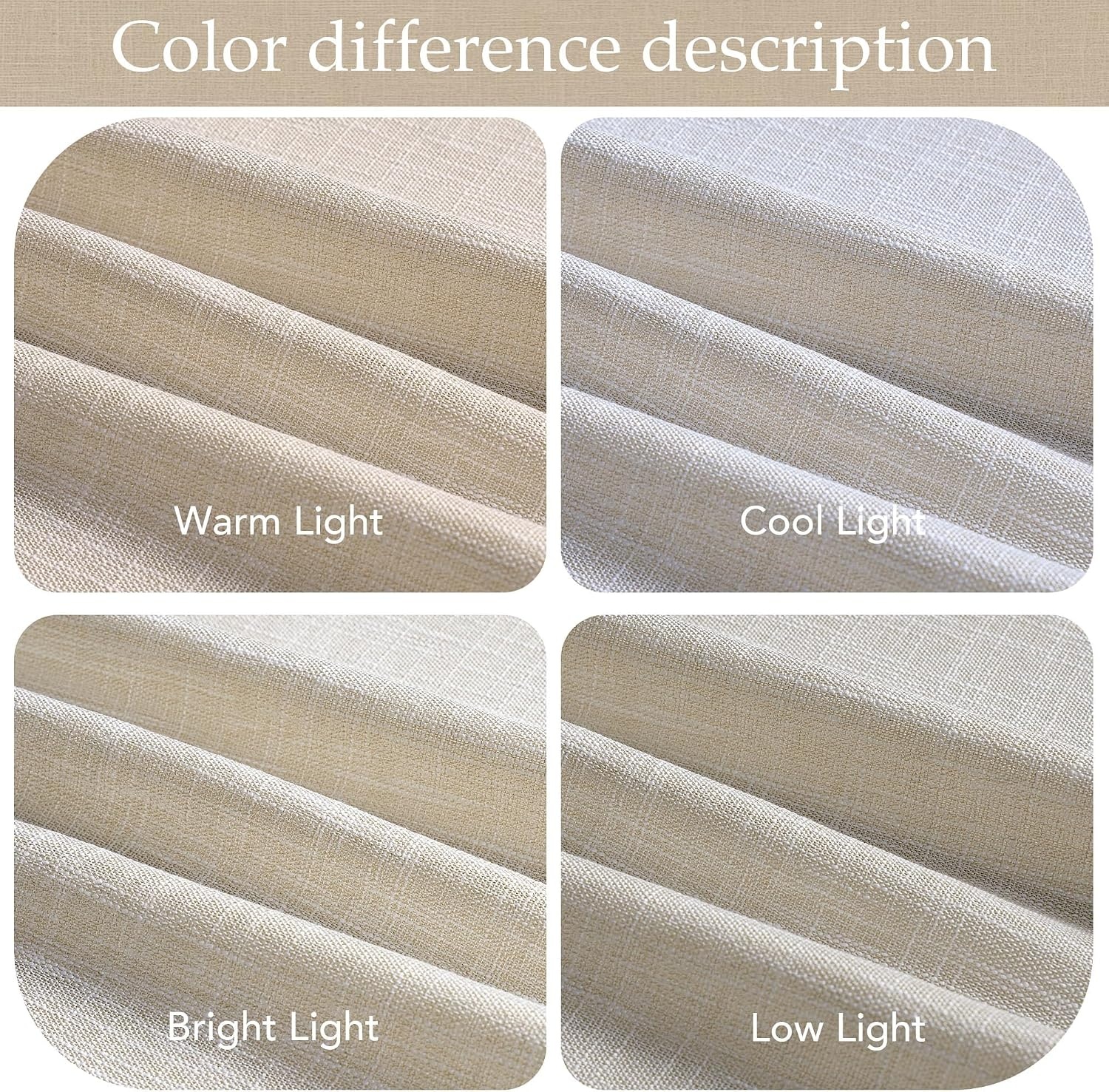 image:imageNICETOWN Floral Linen Curtains 84 inches Long Pink Pattern Printed for Girls Bedroom Nursery Boho Farmhouse Window Sheer Curtain Drapes Aesthetic Light Filtering Privacy 2 Panel Sets 55 WBurlywood Birch