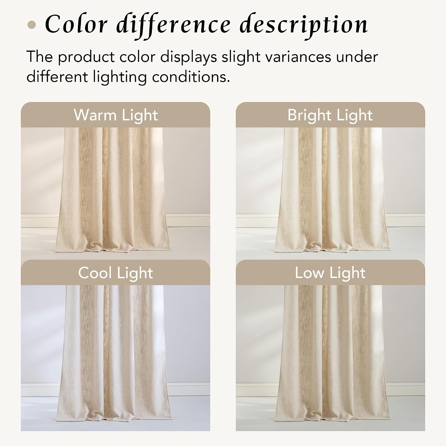 image:imageNICETOWN Floral Linen Curtains 84 inches Long Pink Pattern Printed for Girls Bedroom Nursery Boho Farmhouse Window Sheer Curtain Drapes Aesthetic Light Filtering Privacy 2 Panel Sets 55 WNatural