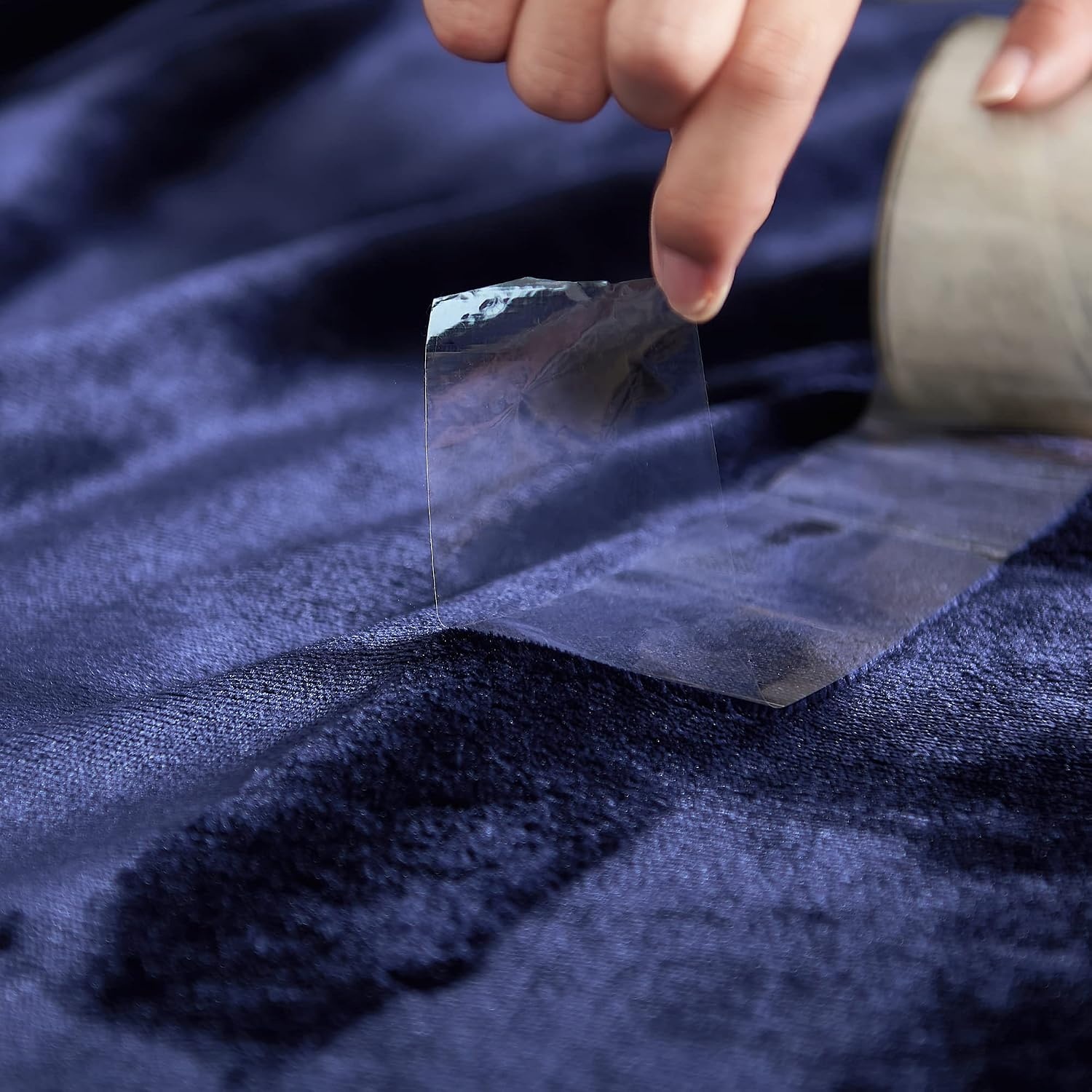 image:imageNICETOWN Grey Fleece Twin Blanket 300GSM Soft Lightweight Plush Cozy Twin Blankets for Bed Sofa Couch Travel Camping 60x80 inchesSherpa Fleece Navy Blue